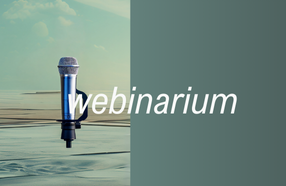 Napis: webinarium